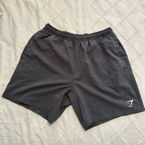 Men’s gray gym shark shorts
